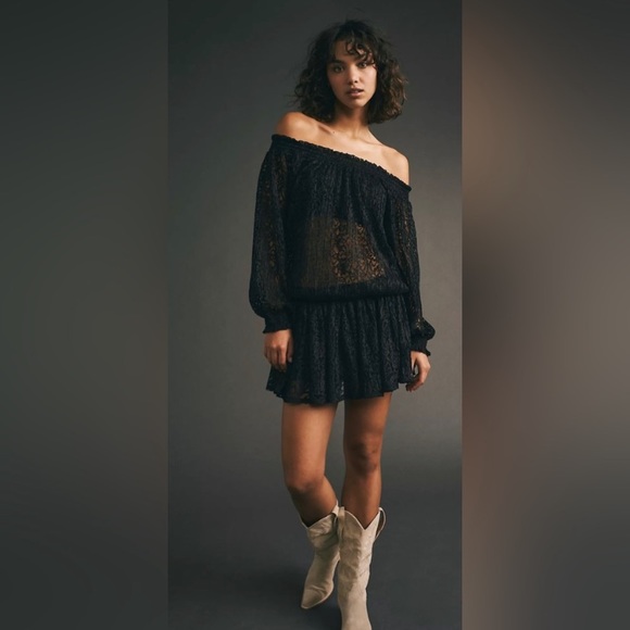 New Free People Carina Meadow Lace Mini Dress Size S - Picture 6 of 15